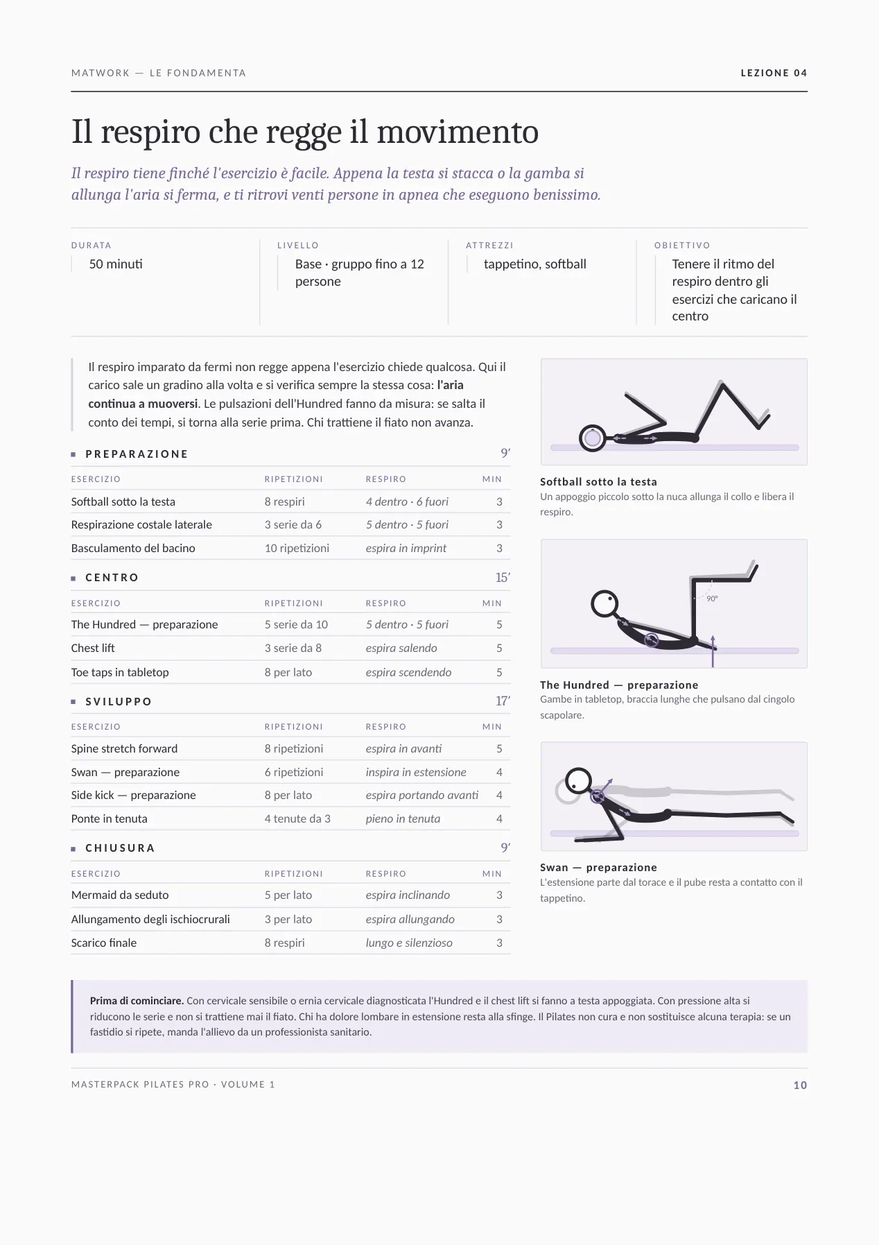Pagina reale del MasterPack Pilates Pro 1