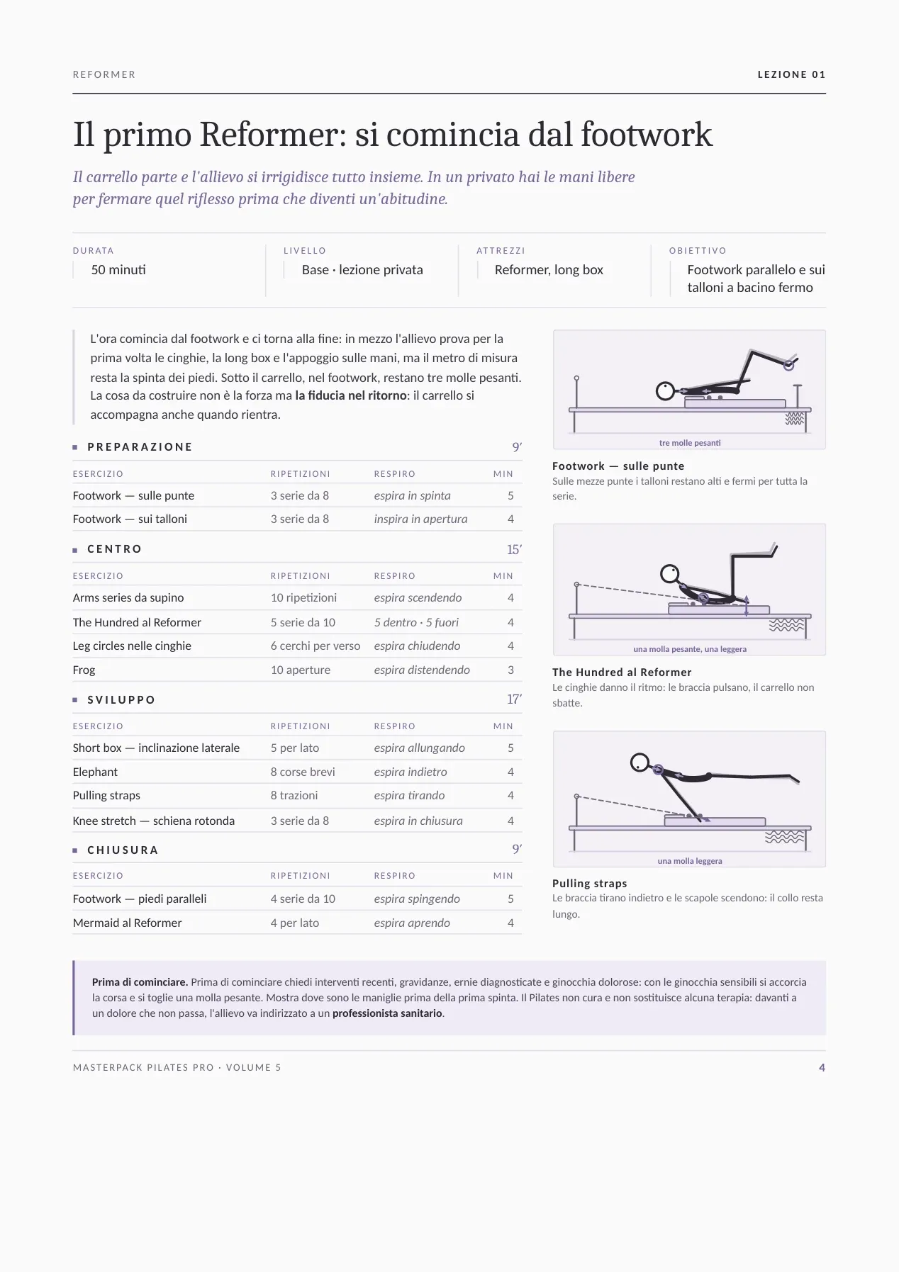 Pagina reale del MasterPack Pilates Pro 2